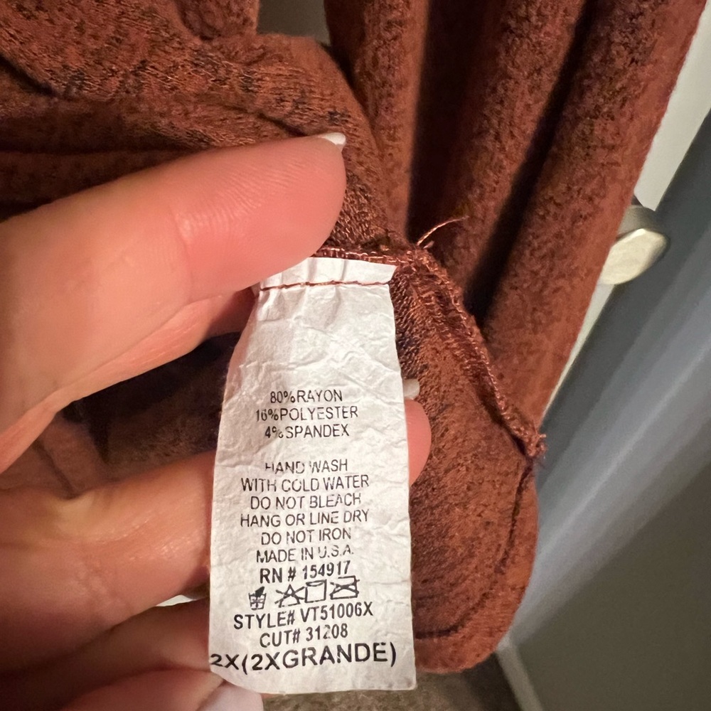 Rust colored, lightweight tunic - Picture 4 of 4